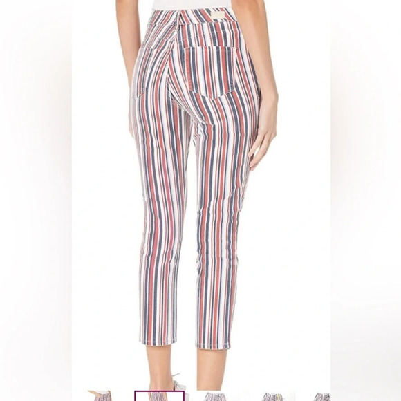 Skinny Girls Jeans 28/6 “Risk Taker” Red/White & Blue striped. EUC high rise. - Picture 8 of 11